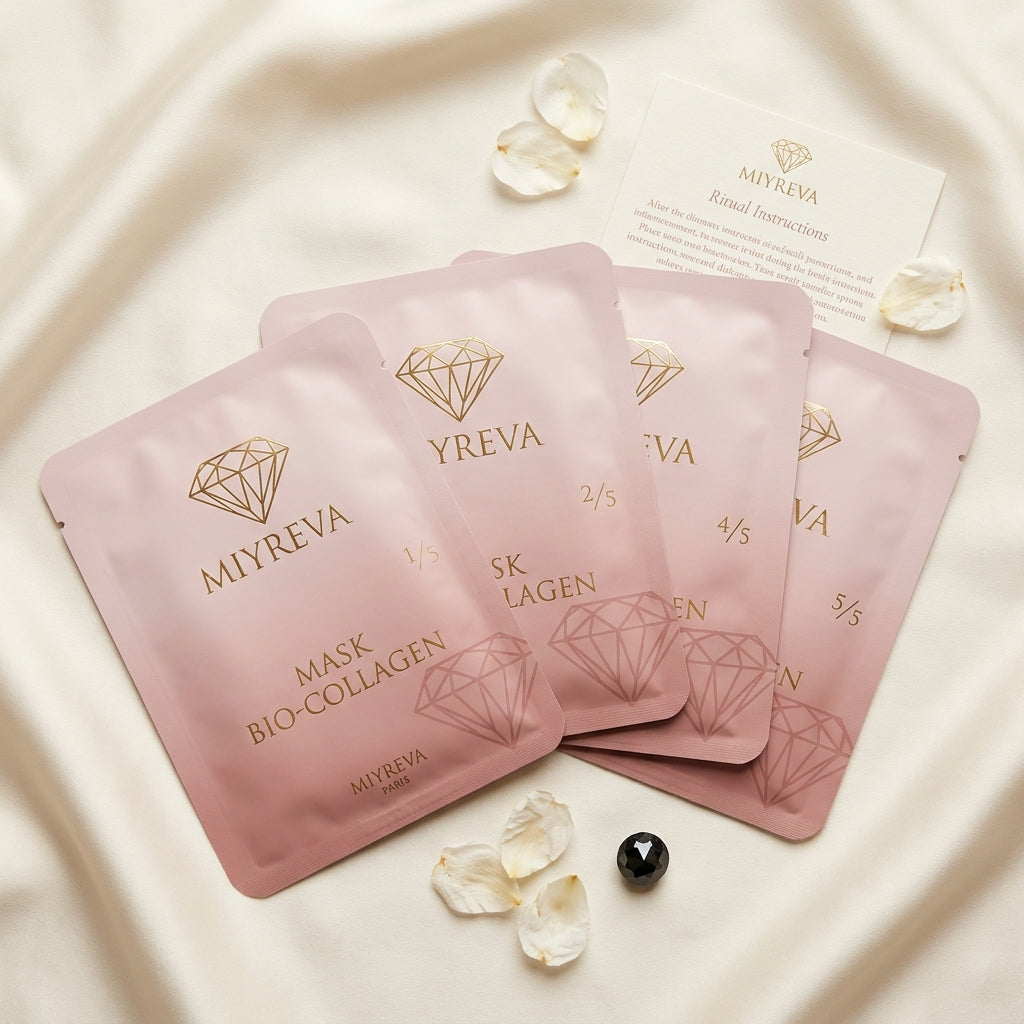 MIYREVA Mask Bio-Collagen — Boîte 5 sachets numérotés cure